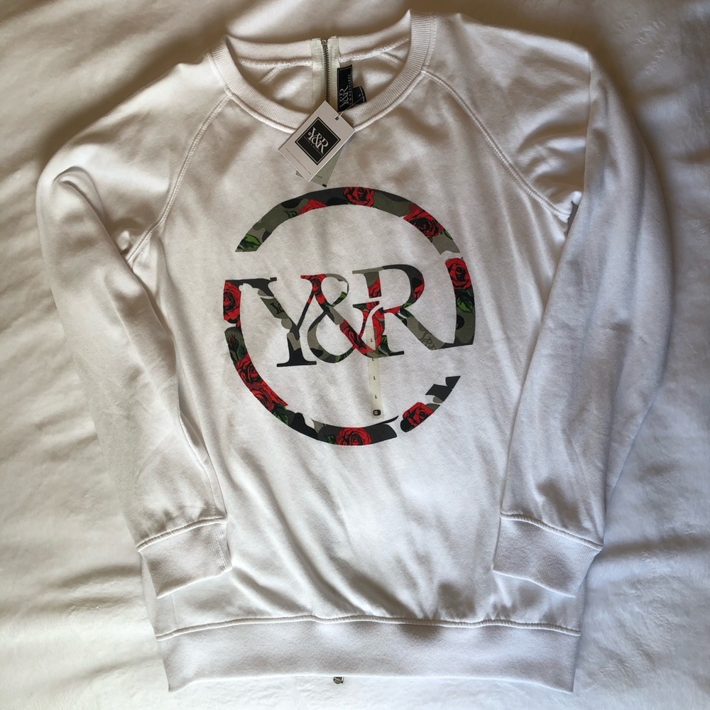 Young & Reckless Rose Zipper Pullover NWT